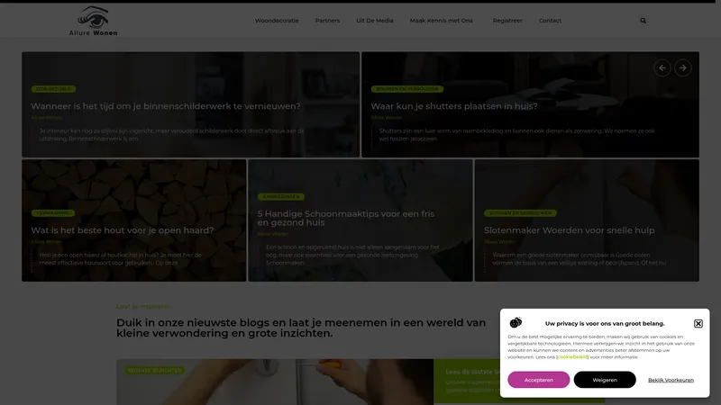Website van allurewonen