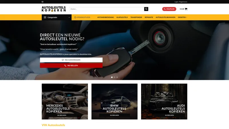 Website van Autosleutelskopieren