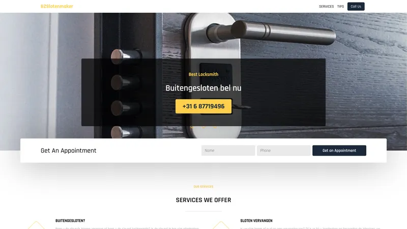 Website van Bzslotenmaker