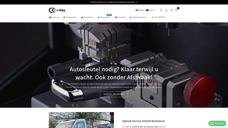 Website van Car Key