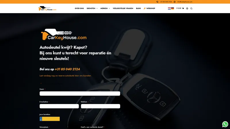 Website van CarKeyHouse