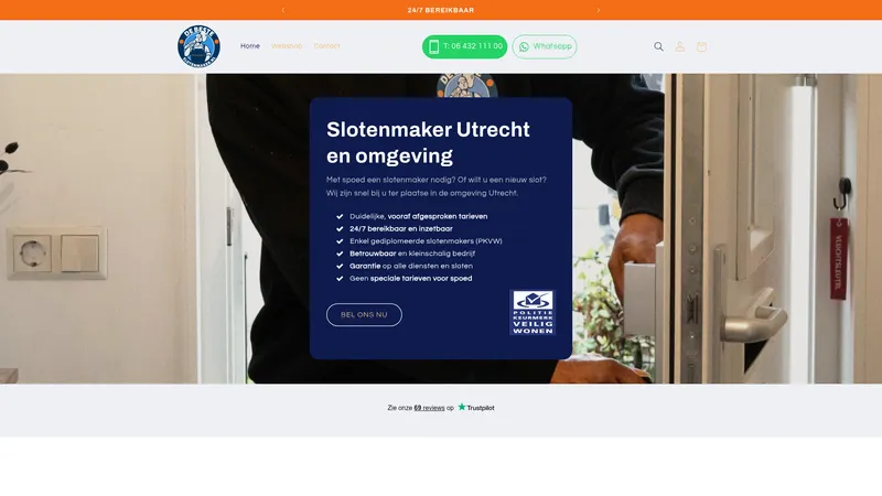 Website van De Beste Slotenmaker