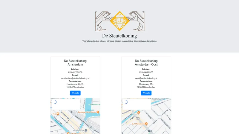 Website van De Sleutelkoning