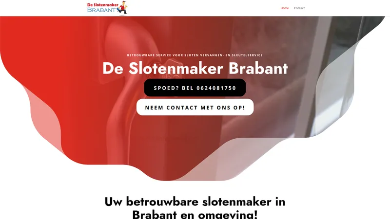 Website van Deslotenmaker-brabant