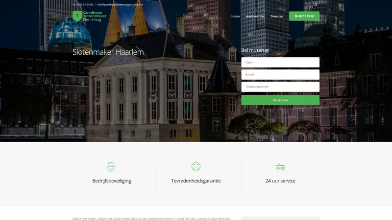 Website van Goedkope Slotenmaker Haarlem