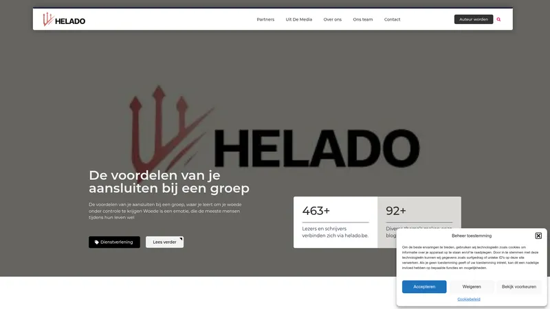 Website van helado