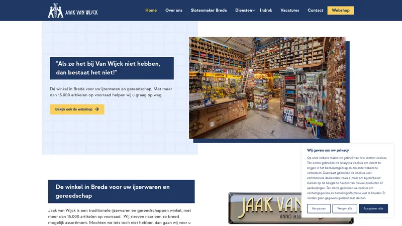 Website van Jaak van Wijck