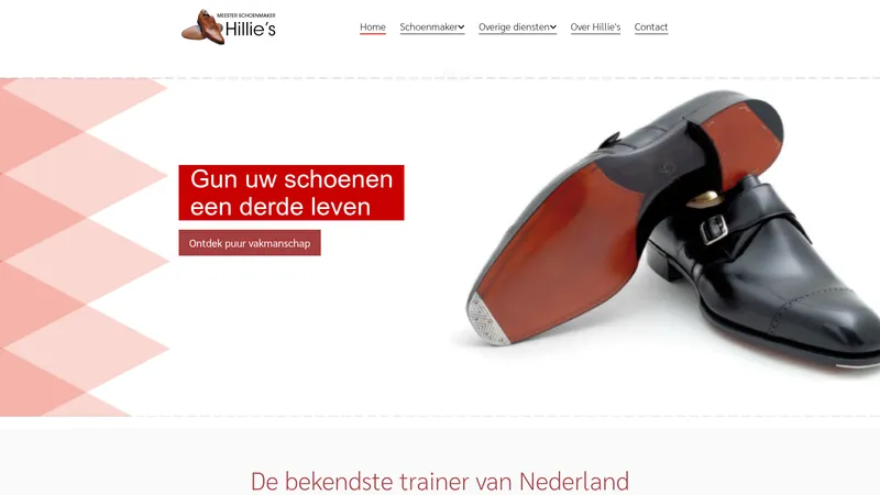 Website van Meester schoenmaker