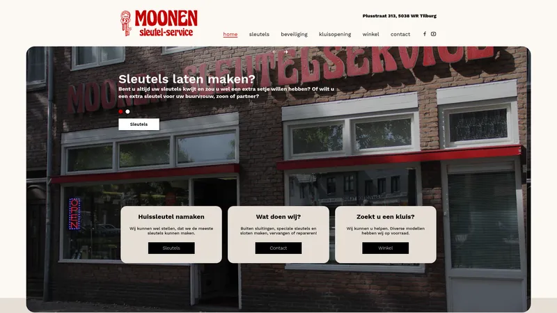 Website van Moonen Sleutel-Service🔒