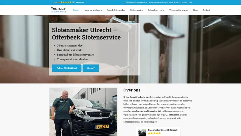 Website van Offerbeek Slotenservice