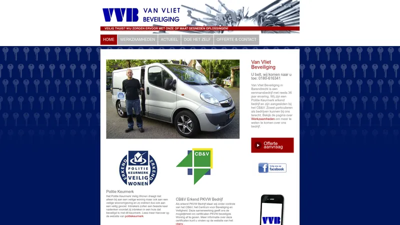 Website van R. J. van Vliet Beveiliging
