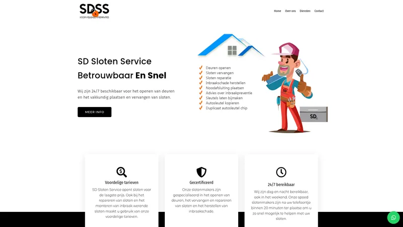 Website van SD Sloten Service