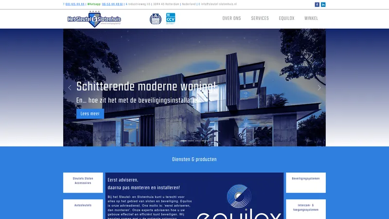 Website van Sleutel- en Slotenhuis Rotterdam BV