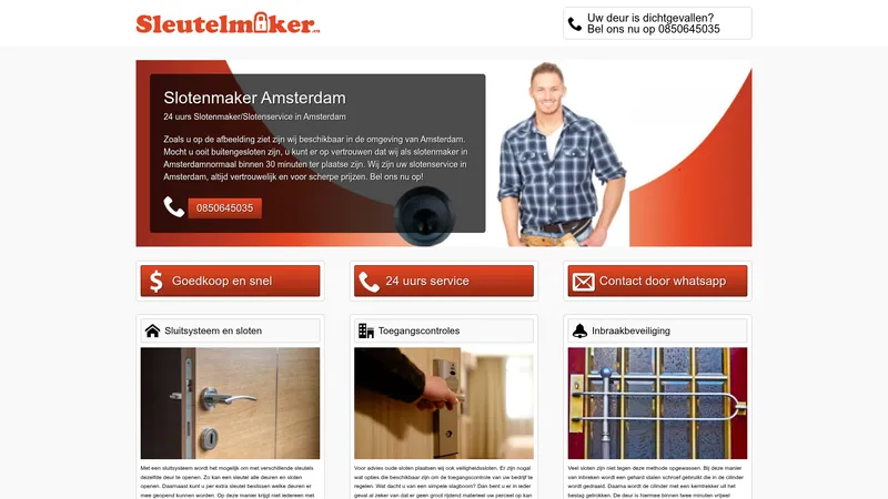 Website van Sleutelmaker