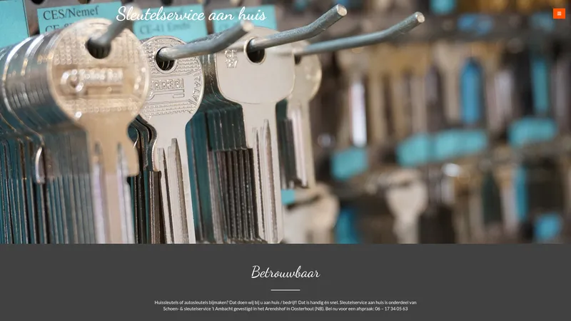Website van Sleutelservice aan huis