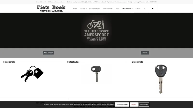 Website van Sleutelservice Amersfoort