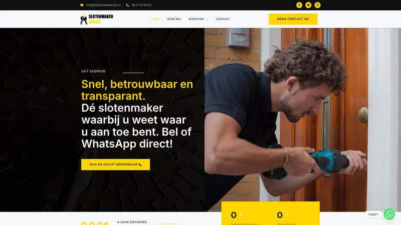 Website van Slotenmaker Annan