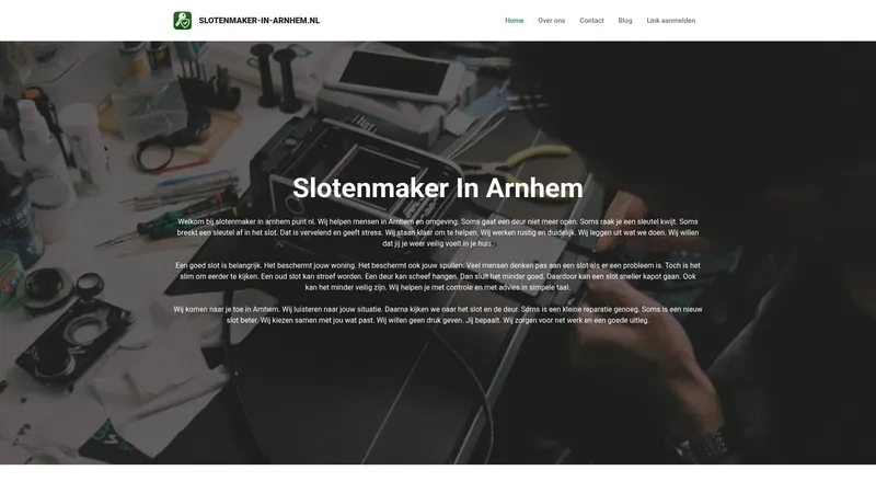 Website van Slotenmaker in Arnhem