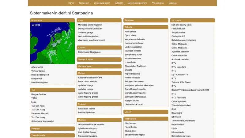Website van Slotenmaker in Delft