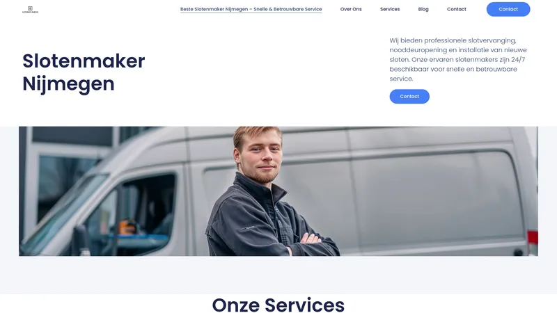 Website van Slotenmaker Nijmegen