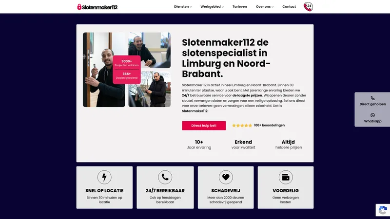 Website van Slotenmaker112 star