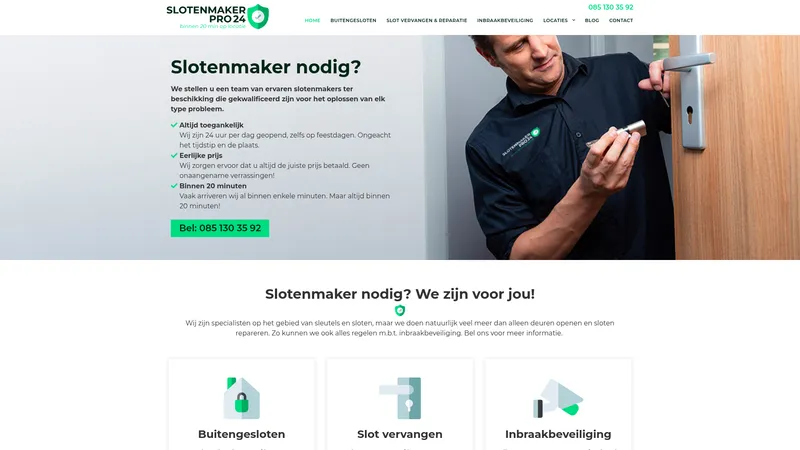 Website van Slotenmakerpro24