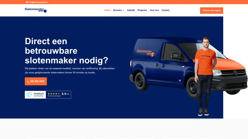 Website van Slotenmeester