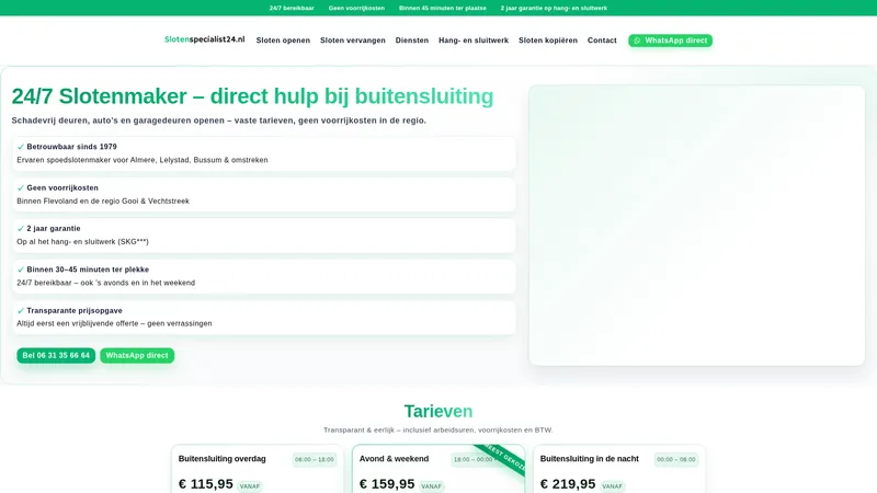 Website van SlotenSpecialist24