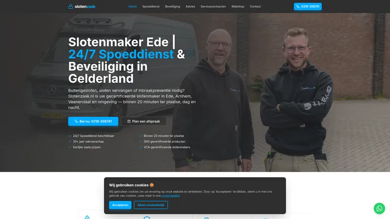 Website van Slotenzaak