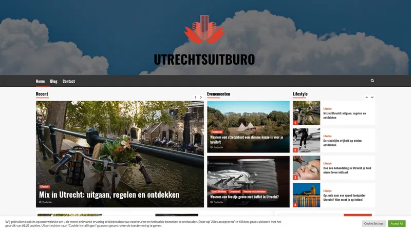 Website van Utrechtsuitburo