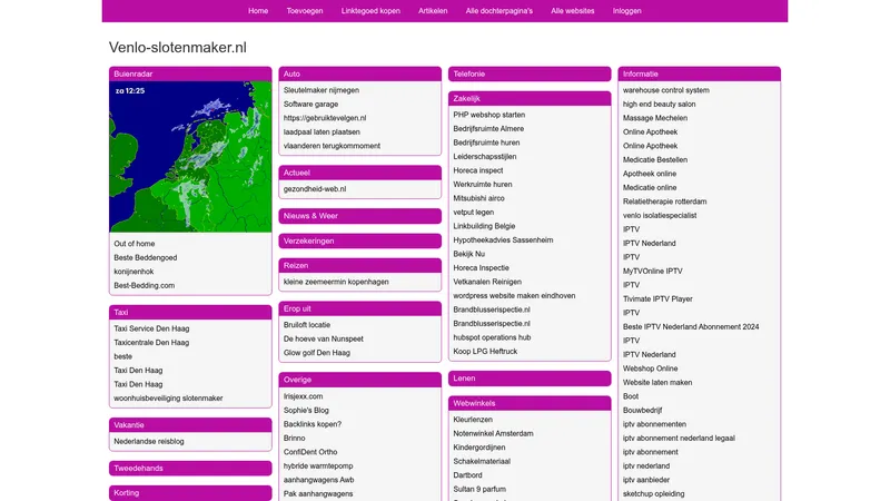 Website van Venlo Slotenmaker
