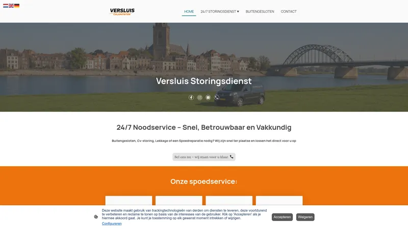 Website van Versluis Sleutelservice