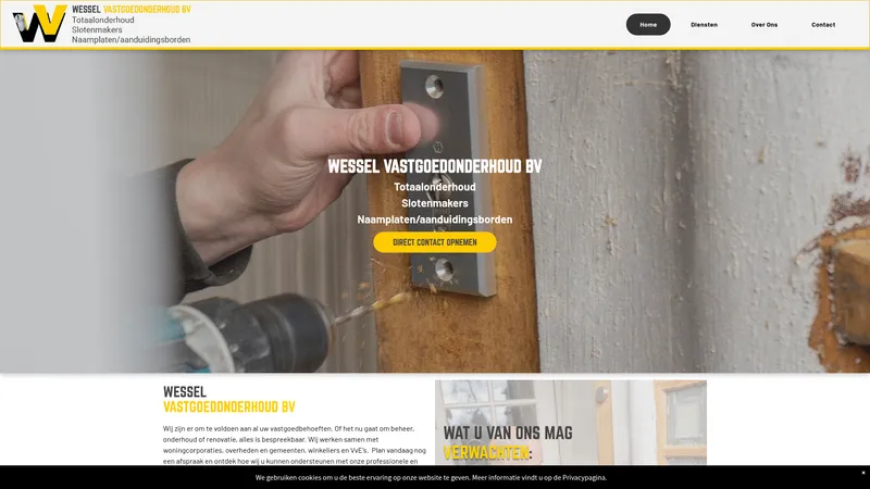 Website van Wessel Vastgoedonderhoud bv