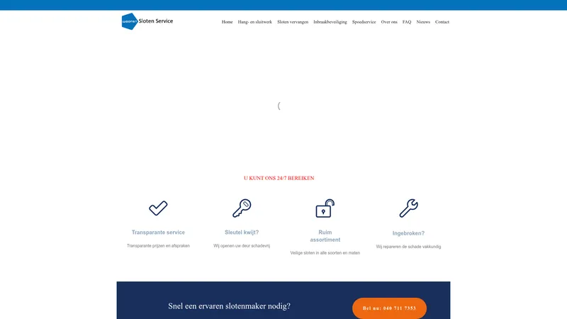 Website van Woonst Sloten Service
